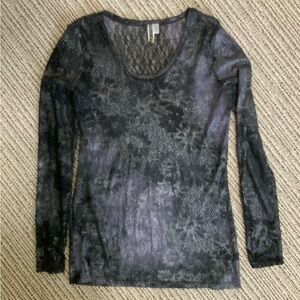 BKE Sheer Lace Top